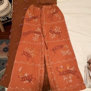 UO Kimchi Blue State Flower Pants